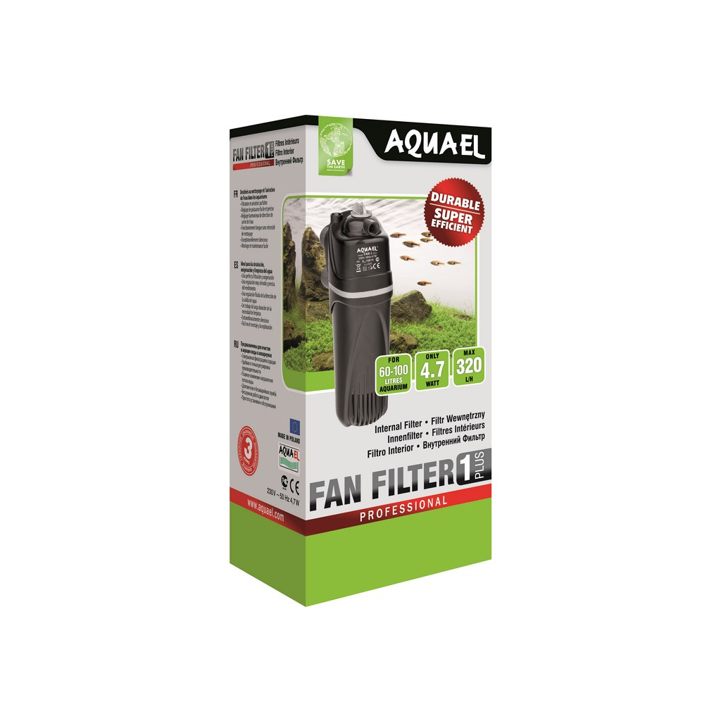 Фільтр для акваріума AquaEl Fan 1 Plus внутрішній до 100 л (5905546030694)
