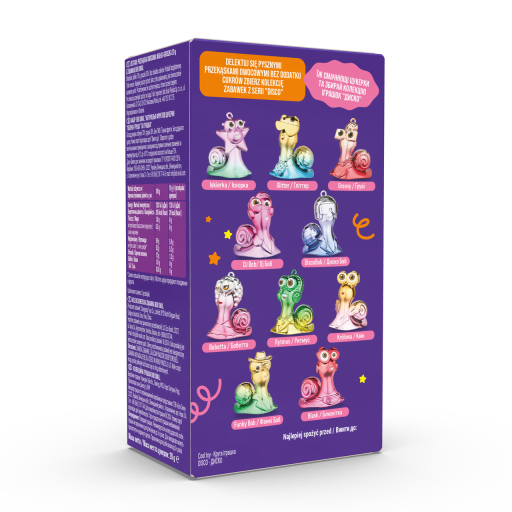 Цукерка Bob Snail Равлик Боб набір Яблуко-груша з іграшкою 20 г (4820219342748)