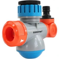 Gruntek multi-functional hose connector with 1/2" and 3/4" swivel fitting (296222240)