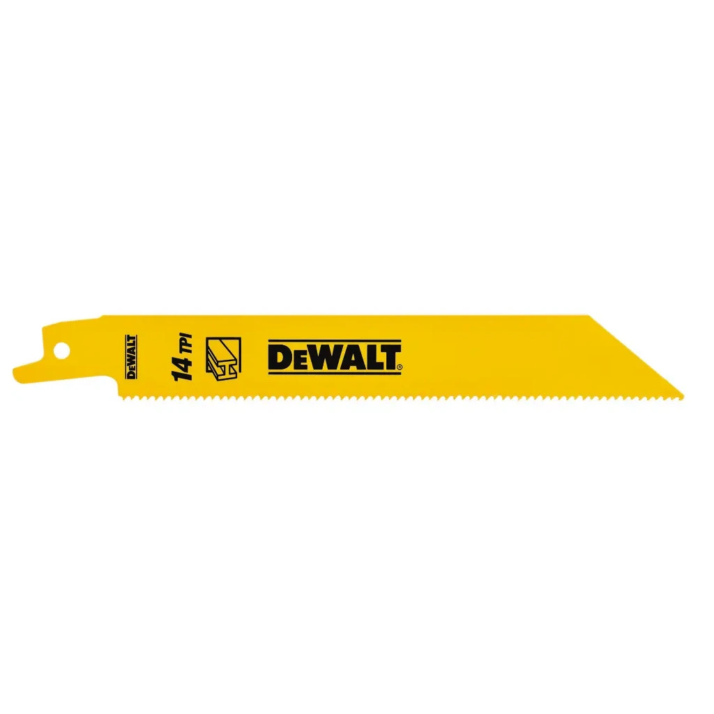Полотно DeWALT пиляльне біметалеве, швидкий пропил, 152 мм, 14 TPI, 5 шт (DT2361) Полотно DeWALT пиляльне біметалеве, швидкий пропил, 152 мм, 14 TPI, 5 шт (DT2361)