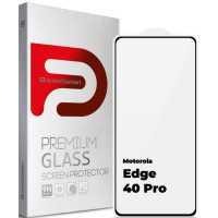 Скло захисне Armorstandart Edge Glue Curved Motorola Edge 40 Pro Black (ARM67864)