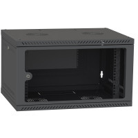 Шафа настінна Ipcom 6U, 600*600, RAL9005 (СН-6U-060х060-ДС-9005)