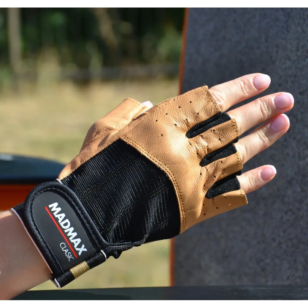 Рукавички для фітнесу MadMax MFG-248 Clasic Brown S (MFG-248-Brown_S)