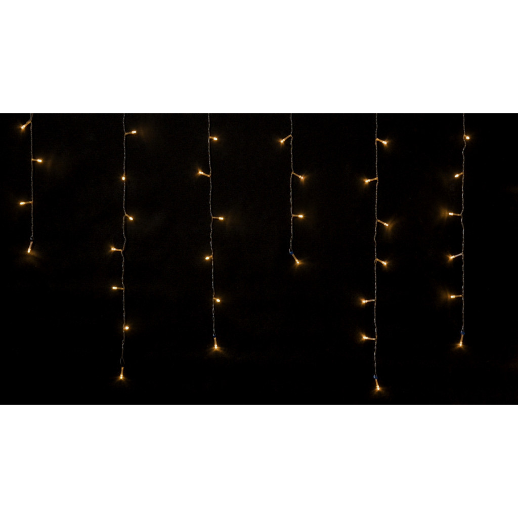 Гірлянда Delux ICICLE С 100 LED 3.2х0.7 м Теплий білий/Прозорий IP20 (90015255)