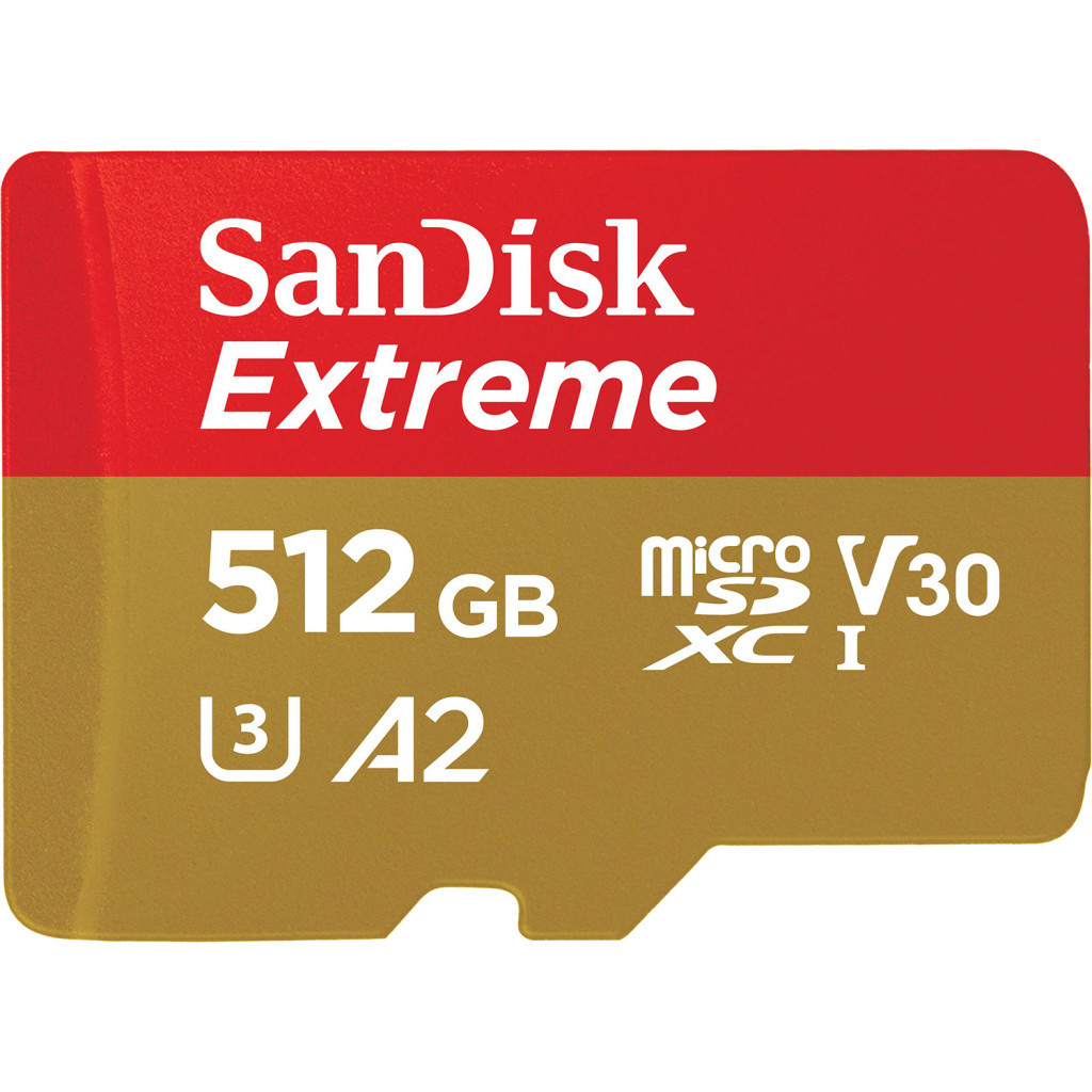 Карта пам'яті SanDisk 512GB microSD class 10 UHS-I U3 V30 Extreme (SDSQXAV-512G-GN6MA) Карта пам'яті SanDisk 512GB microSD class 10 UHS-I U3 V30 Extreme (SDSQXAV-512G-GN6MA)