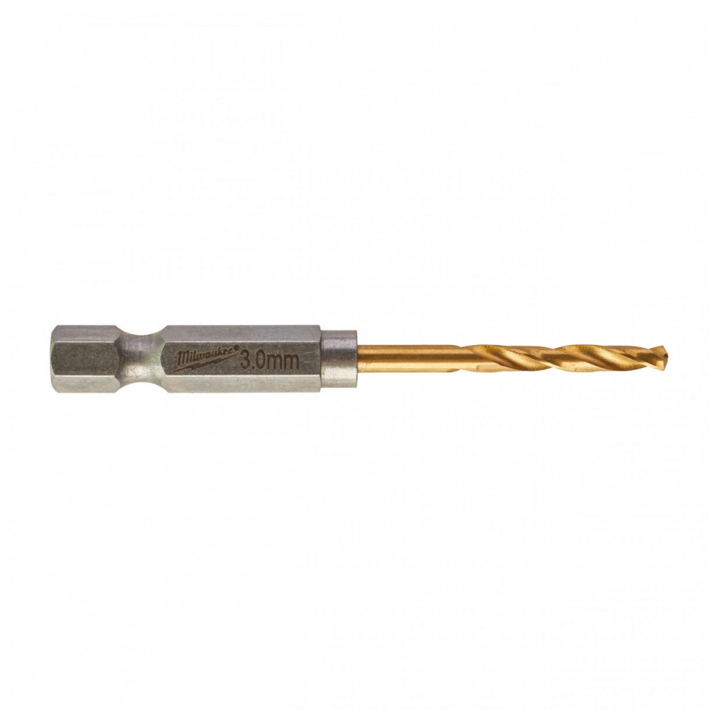 Свердло Milwaukee по металу RedHEX HSS-G TiN, 3,0 мм, (2шт) (48894763)