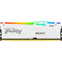 Модуль пам'яті для комп'ютера DDR5 16GB 5200 MHz Beast RGB EXPO White Kingston Fury (ex.HyperX) (KF552C36BWEA-16)