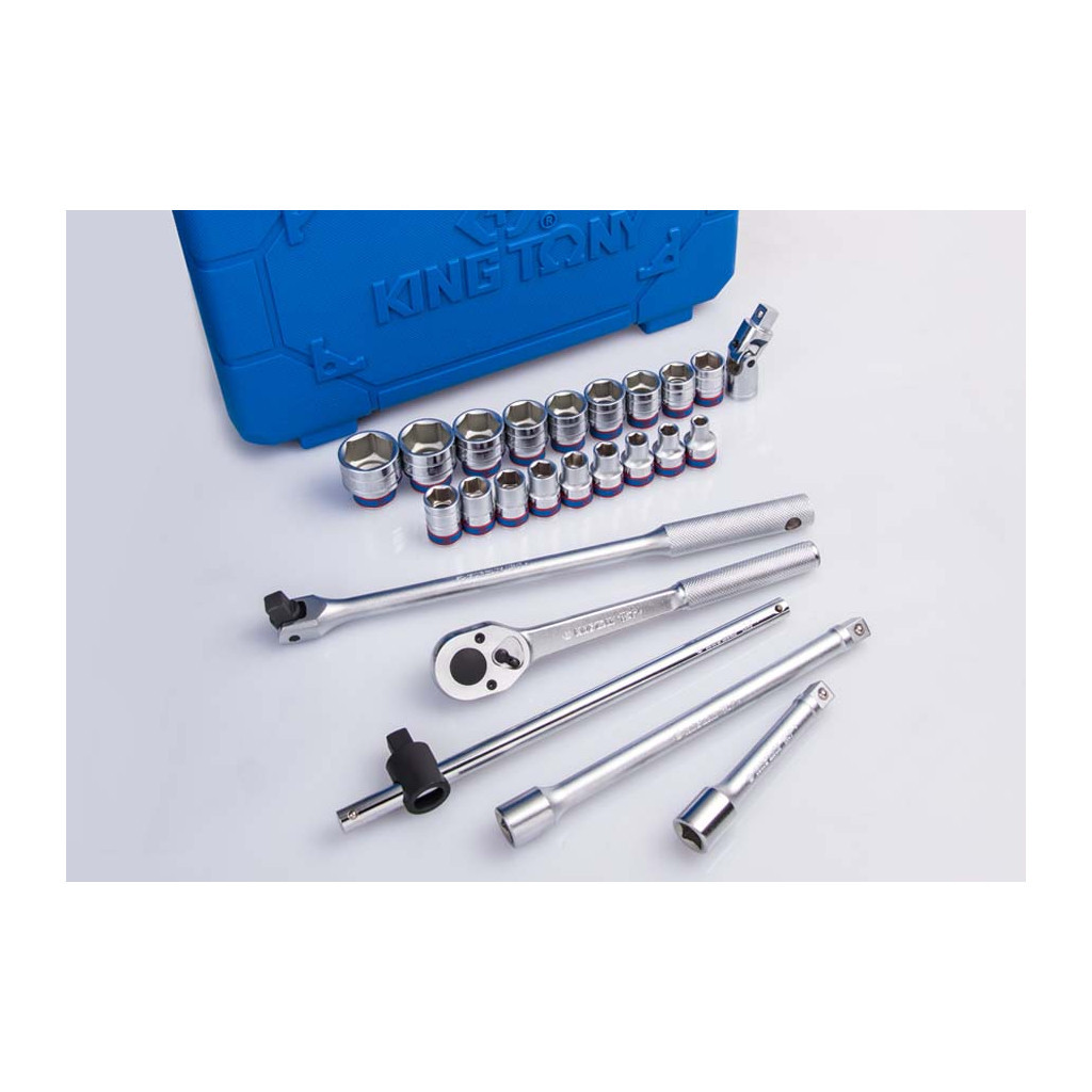 Набір інструментів KING TONY 1/2" 24 шт. шестигранних з принаддям (4526MR15) Набір інструментів KING TONY 1/2" 24 шт. шестигранних з принаддям (4526MR15)