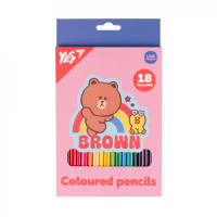 Colored pencils Yes 18 colors Line Friends Choco and Sally (290734)