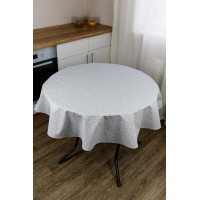 Provence tablecloth waterproof Simfoni Ice Monogram D-180 cm (033850)