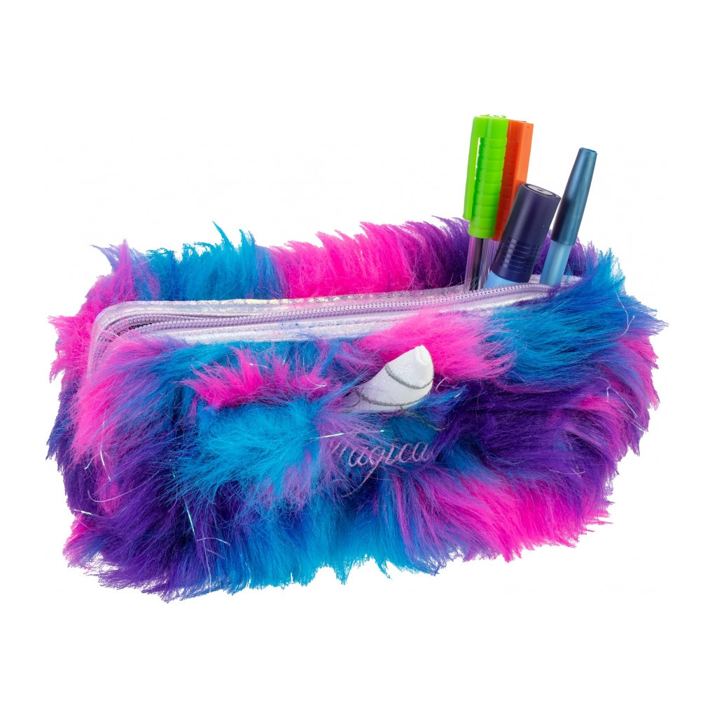 Пенал Cool For School плюшевий 1 відділення Magical синій (CF87106) Пенал Cool For School плюшевий 1 відділення Magical синій (CF87106)