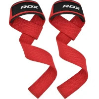 Wrist straps RDX W1 Gym Single Strap Red Plus (WAN-W1R+)