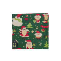 Table napkin Provence Santa on green 40x40 cm (035754)