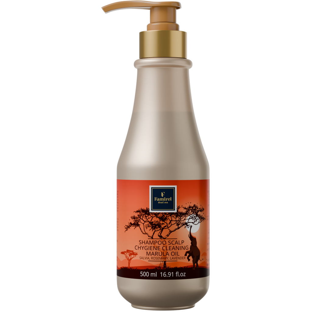 Шампунь Famirel Marula Oil З шавлією, розмарином і лавандою 500 мл (7290114085847)