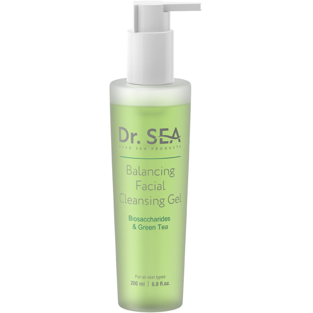 Гель для вмивання Dr. Sea Балансуючий З комплексом біосахаридів та зеленим чаєм 200 мл (7293720020837)