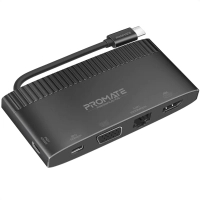 Promate USB Hub 6 ports mediahub-c6.black (mediahub-c6.black)