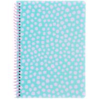Axent spiral notebook A5 80 sheets, cell, plastic cover, blue (8462-2-A)