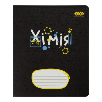 ZiBi subject notebook BLACK, 36 sheets, cell, chemistry (ZB.1730-85)