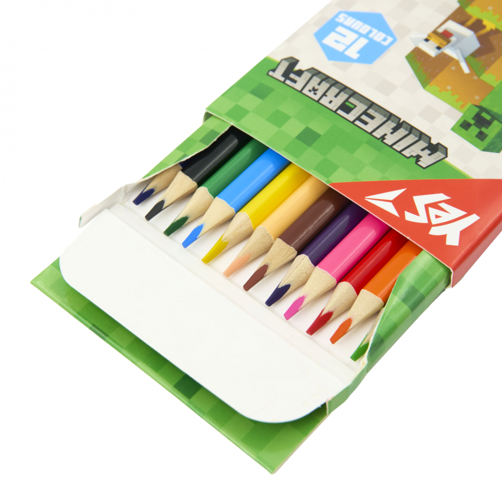 Олівці кольорові Yes Minecraft 12 кольорів (290760) Олівці кольорові Yes Minecraft 12 кольорів (290760)