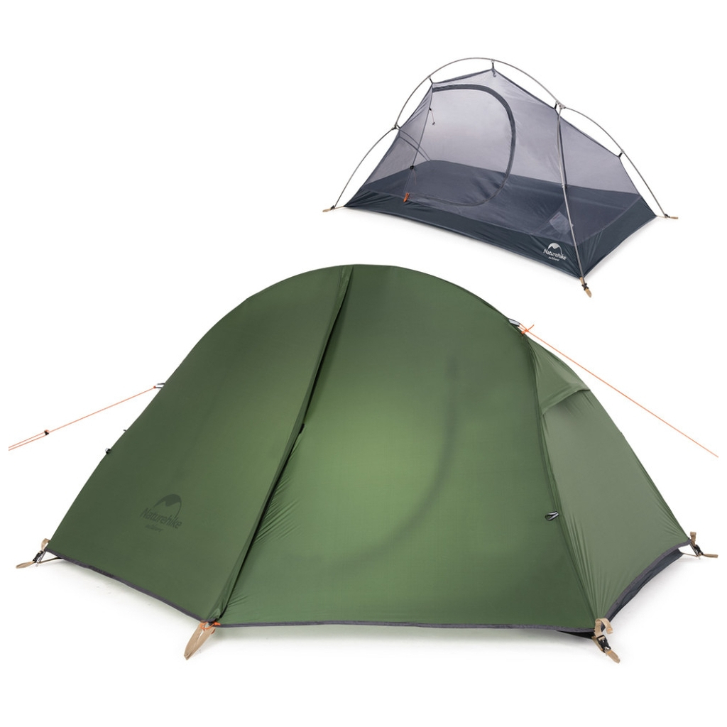 Намет Naturehike одномісний з футпринтом Cycling 1 NH18A095-D зелений (6927595735671)