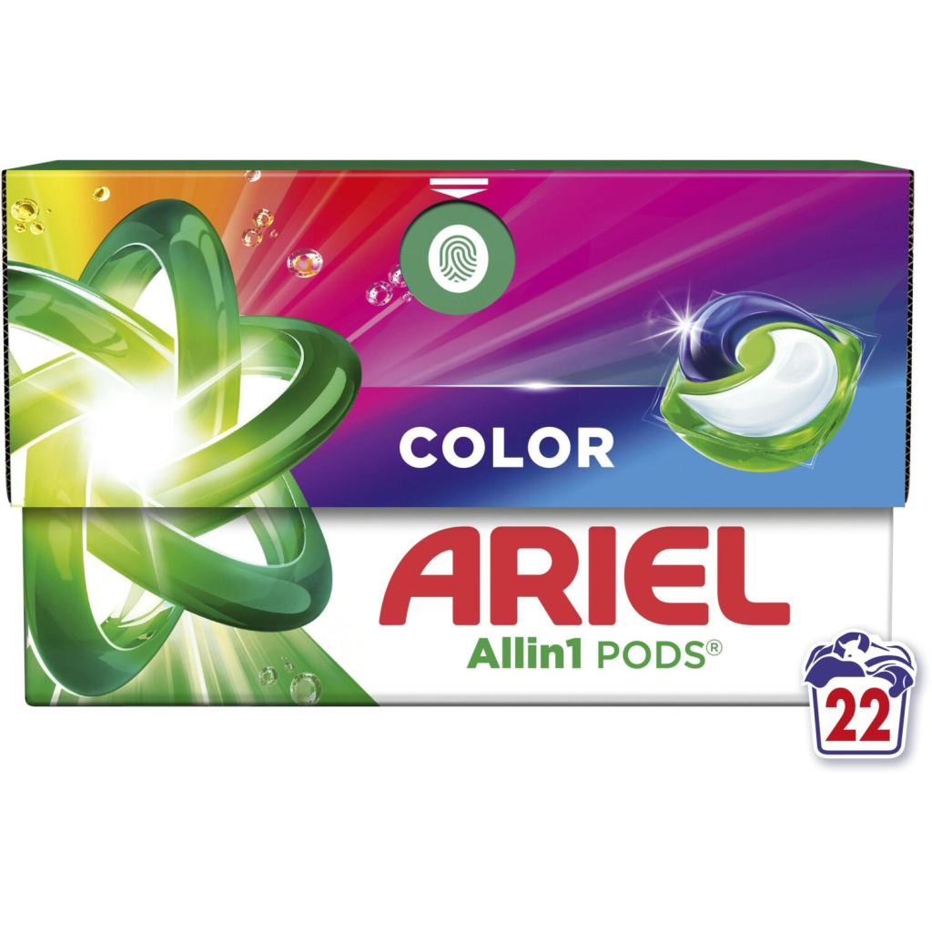 Капсули для прання Ariel Pods All-in-1 Color Для кольорового 22 шт. (8700216765336)