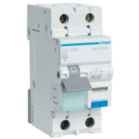 Differential circuit breaker Hager 1-pole +N 20A B 30mA (6kA) A (B) (ADA920D)
