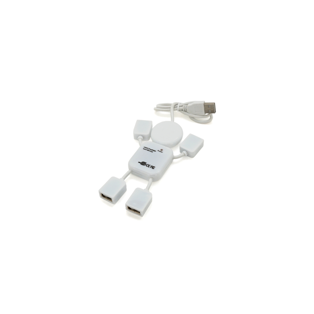 Концентратор Voltronic USB 2.0 to 4xUSB man OEM (YT-HM4-W)