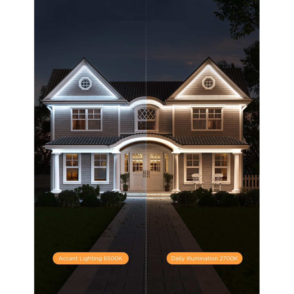 Світлодіодна стрічка Govee H70A1 Phantasy Outdoor LED, 10.0m, RGBICWW, WI-FI/Bluetooth, white (H70A13D1)