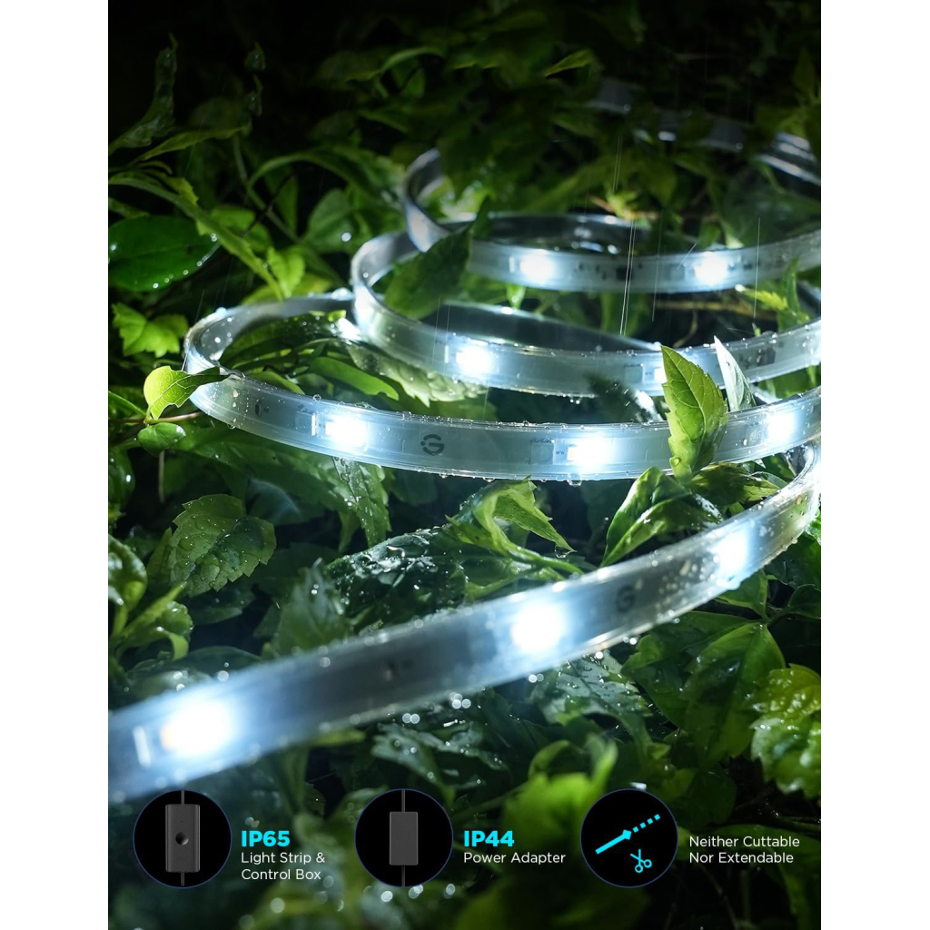 Світлодіодна стрічка Govee H70A1 Phantasy Outdoor LED, 10.0m, RGBICWW, WI-FI/Bluetooth, white (H70A13D1)