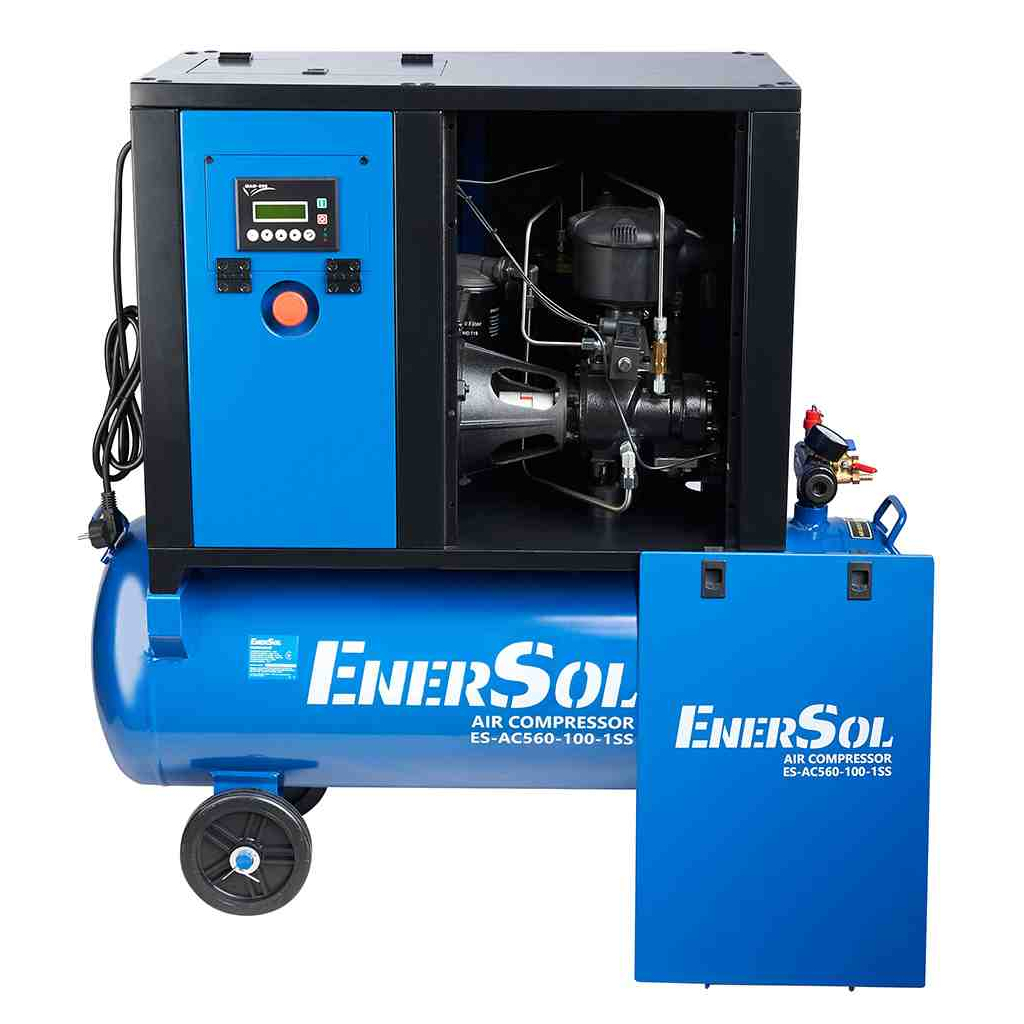 Компресор Enersol гвинтовий ES-AC560-100-1SS, 560 л/хв, 3 кВт, 119.0 кг (ES-AC560-100-1SS) Компресор Enersol гвинтовий ES-AC560-100-1SS, 560 л/хв, 3 кВт, 119.0 кг (ES-AC560-100-1SS)