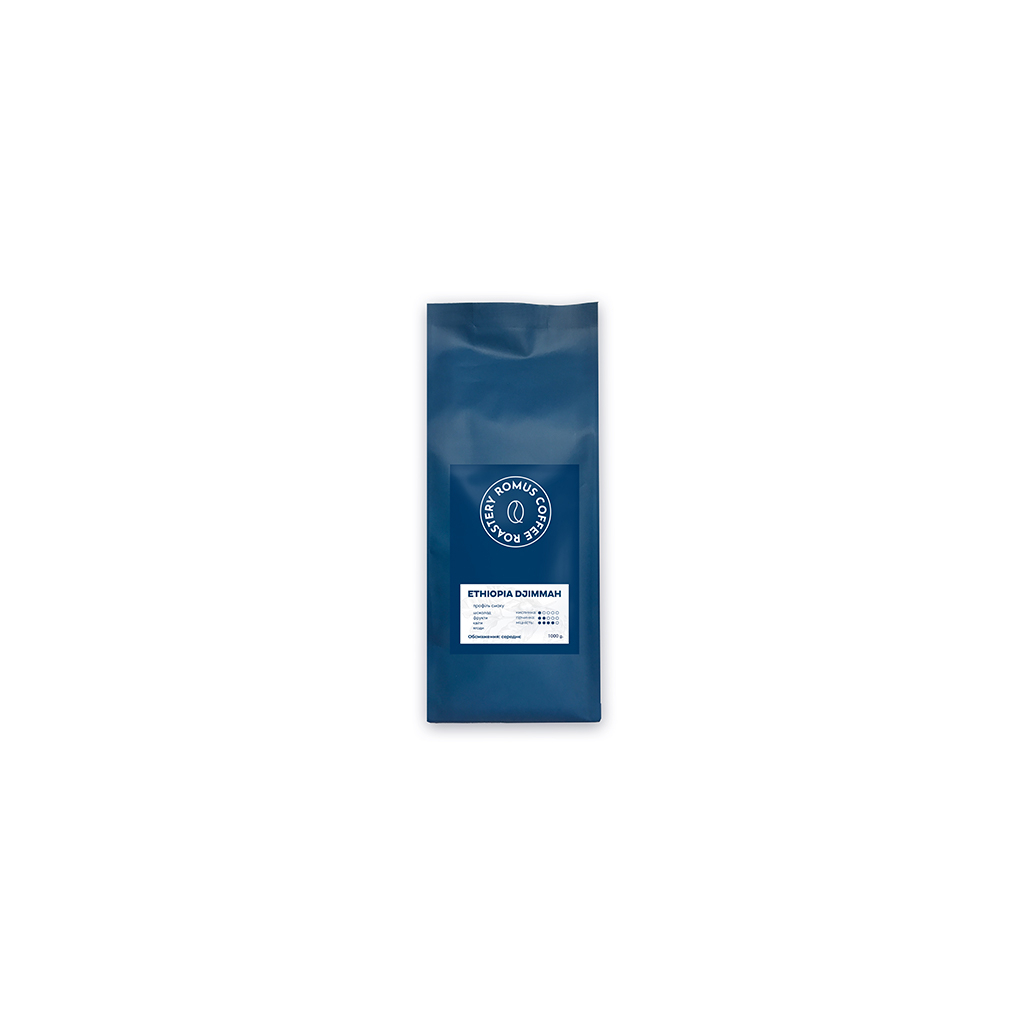 Кава Romus Coffee Roastery Ethiopia Djimmah в зернах 1 кг (39416) Кава Romus Coffee Roastery Ethiopia Djimmah в зернах 1 кг (39416)
