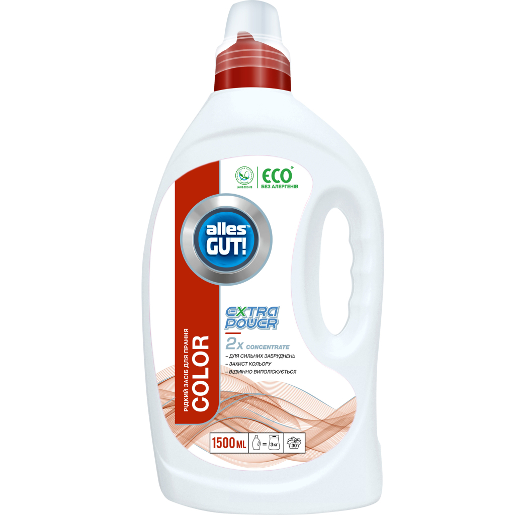Гель для прання Alles GUT! Eco Color Extra Power 1.5 л (4820189880455)