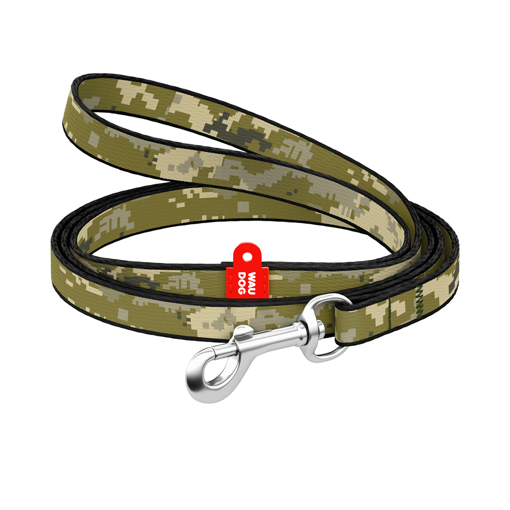 Повідець для котів WAUDOG Nylon "Мілітарі" Ш 10 мм Д 122 см (369-4026)