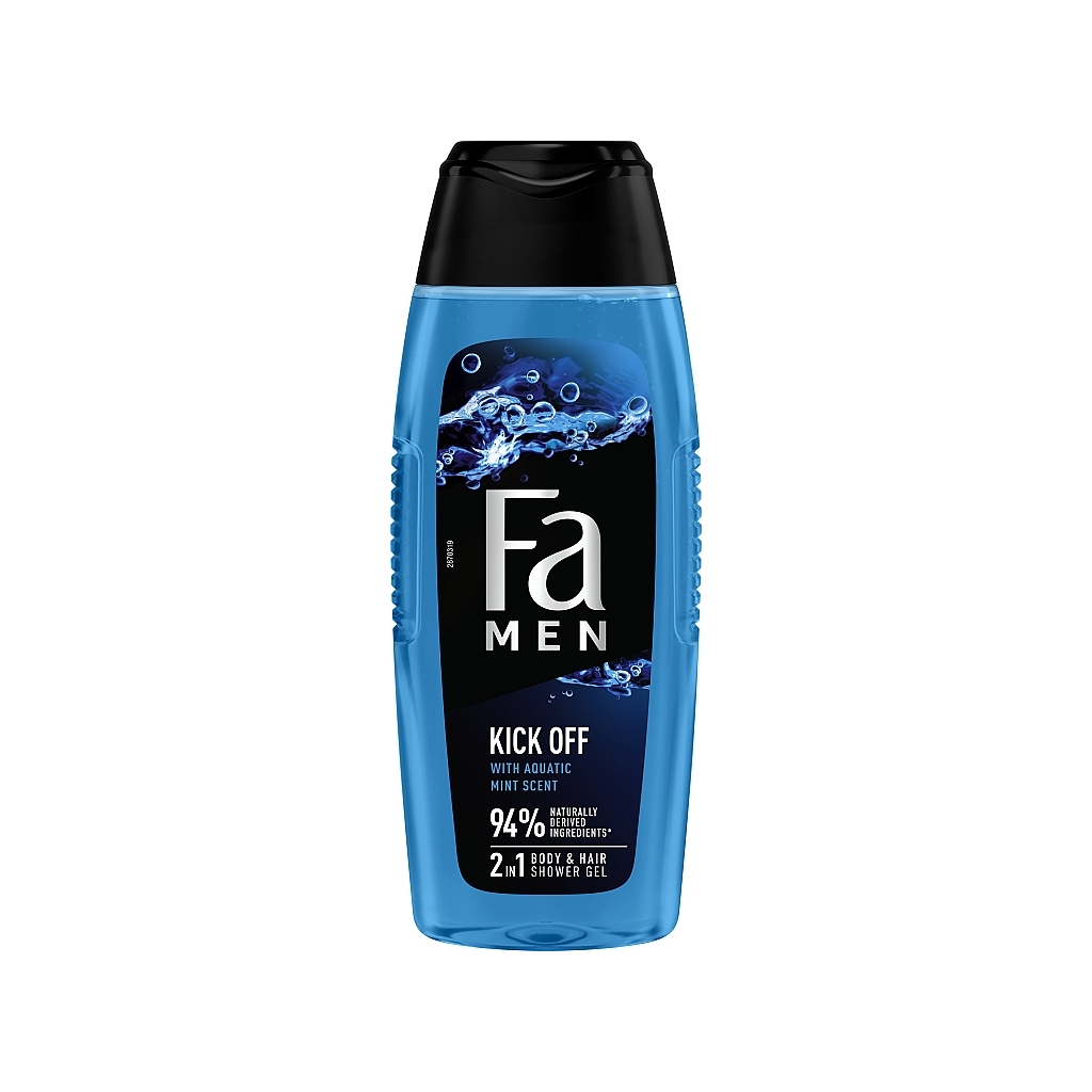 Гель для душу Fa Men Kick Off 2in1 Aqua Mint Scent Shower Gel 400 мл (9000101704211)