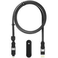 Дата кабель 6in1 inCharge XL 3.0m black Rolling Square (XLL01R)