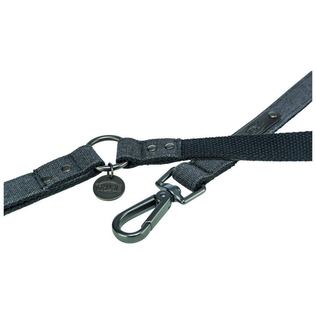 Повідець для собак Trixie CityStyle бавовна M–L 1 м 20 мм чорний (4053032681613)