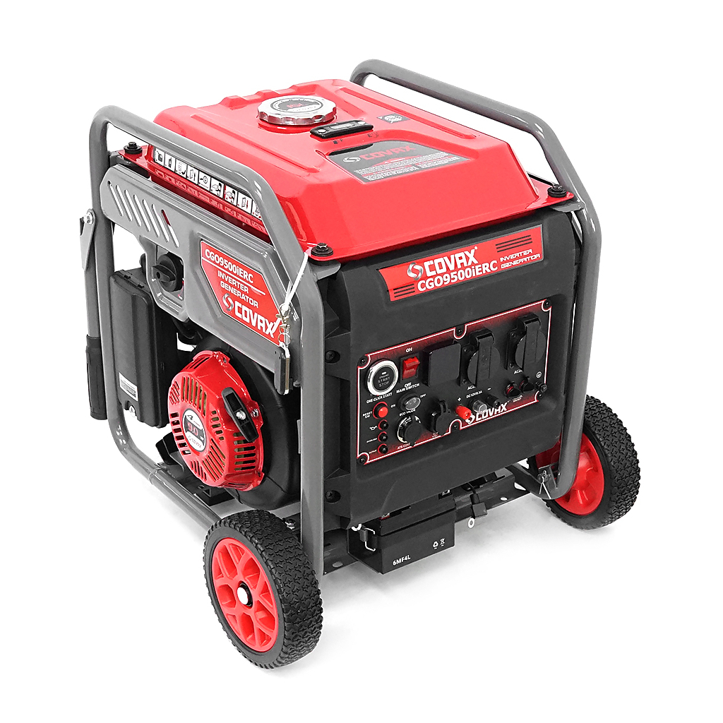 Генератор COVAX інверторний CGO9500iERC, 7.5kW, 220V, 50Hz, DC12V, електростартер, бак 7L, 35kg (CGO9500iERC)