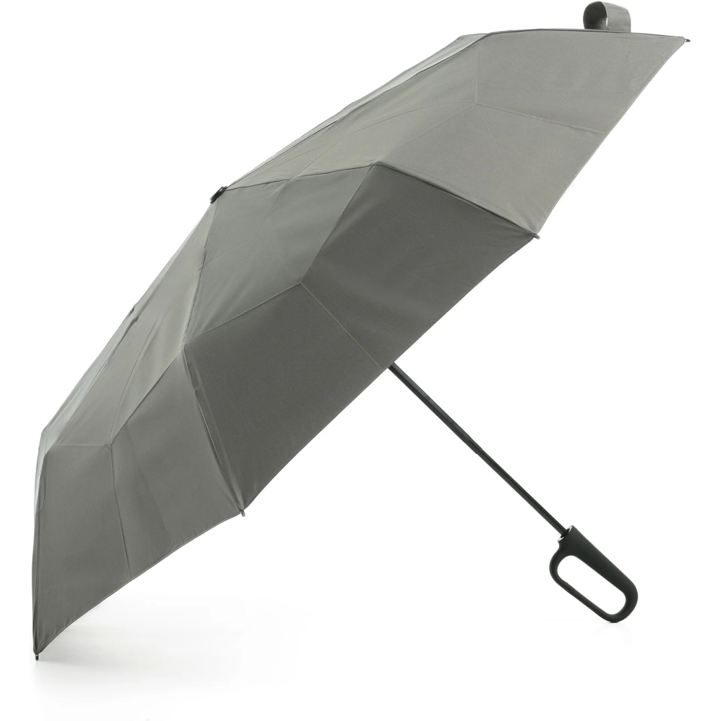 Парасоля Krago складна EASYFOLD 8-спицева повний автомат сіра (umb-15-002)
