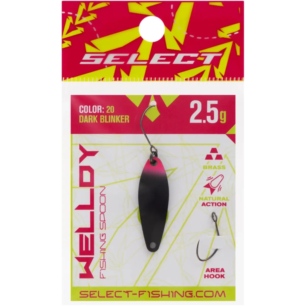 Блешня Select Welldy 2.5g 31mm 20 Dark Blinker (1870.81.13) Блешня Select Welldy 2.5g 31mm 20 Dark Blinker (1870.81.13)