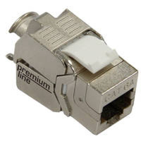 Модуль Keystone RJ45 FTP кат.6a, литий 180° Premium Line (109824010)