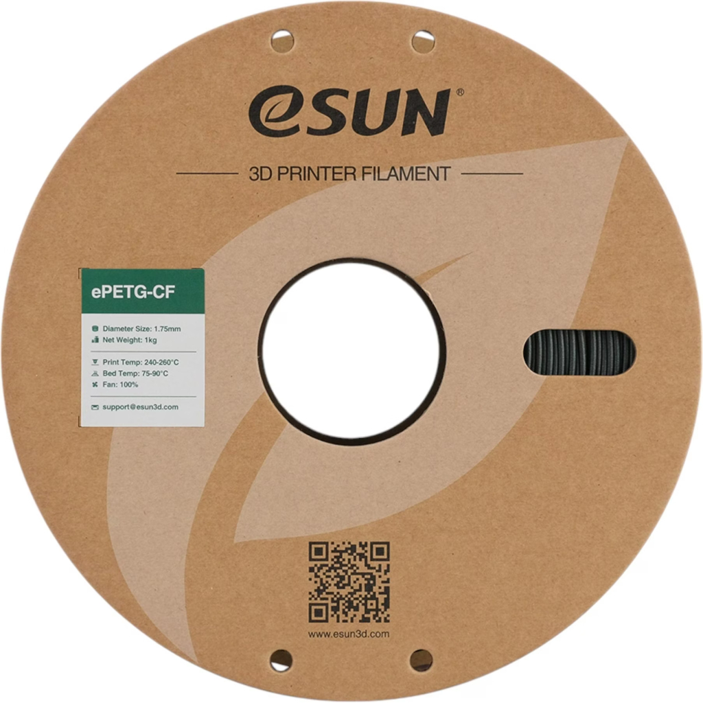 Пластик для 3D-принтера eSUN ePETG-CF 1,75mm 1kg BLACKISH GREEN (EPETG-CF-P175BG1) Пластик для 3D-принтера eSUN ePETG-CF 1,75mm 1kg BLACKISH GREEN (EPETG-CF-P175BG1)