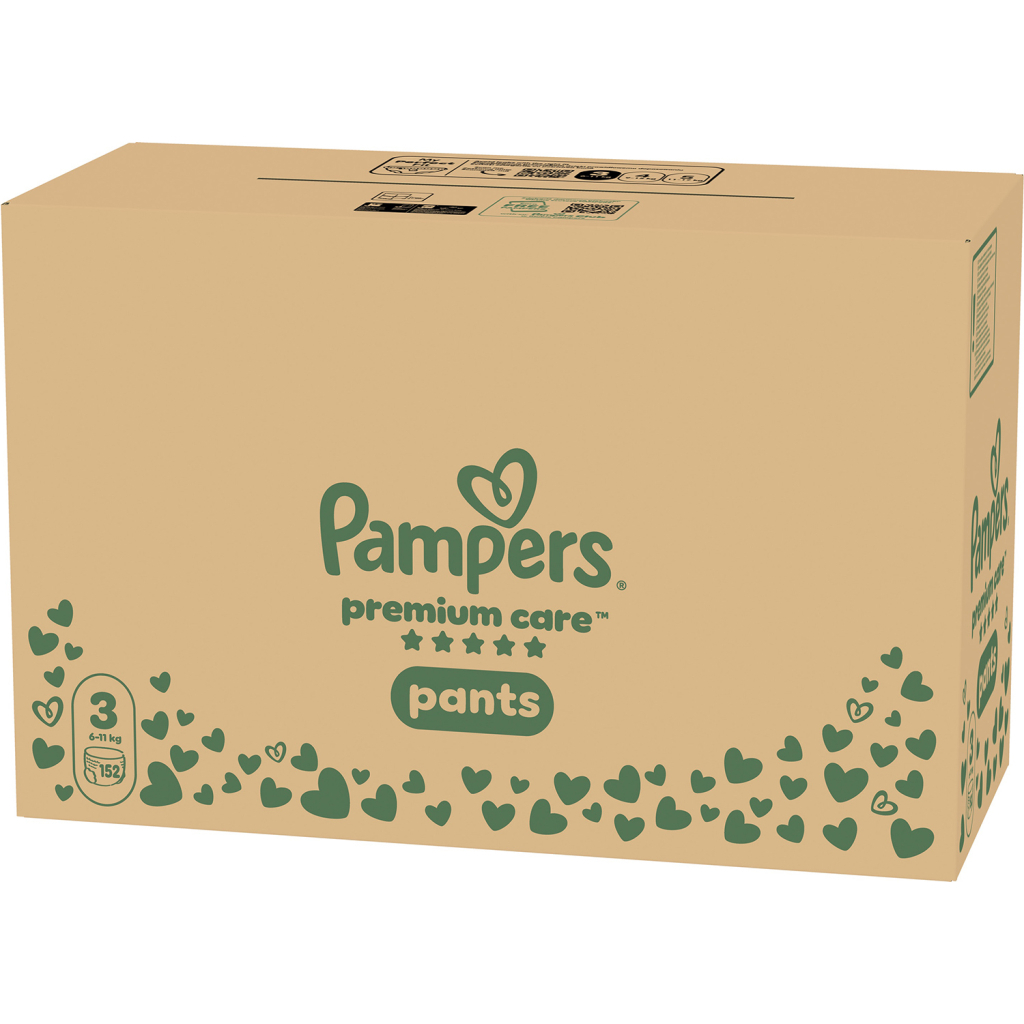 Підгузки Pampers Premium Care Pants Розмір 3 (6-11 кг) 152 шт (8006530315869) Підгузки Pampers Premium Care Pants Розмір 3 (6-11 кг) 152 шт (8006530315869)