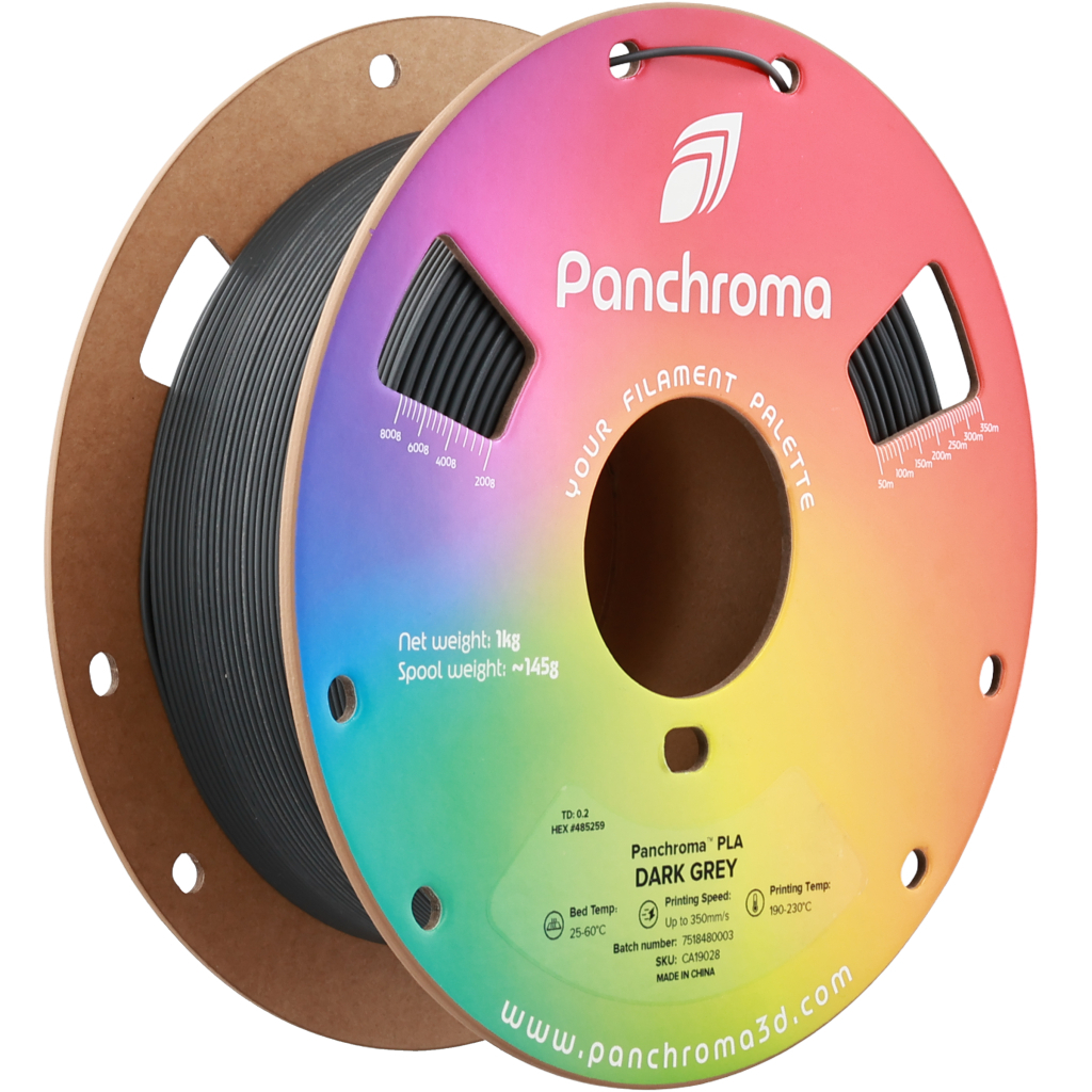 Пластик для 3D-принтера Polymaker PLA Panchroma 1,75mm 1kg Dark grey (CA19028)