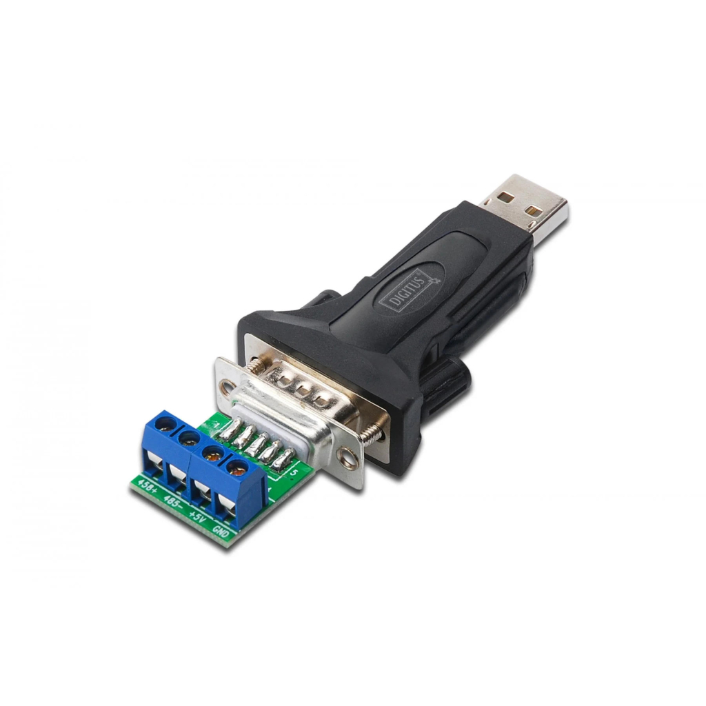 Перехідник USB to COM RS232/RS485 black Digitus (DA-70157)