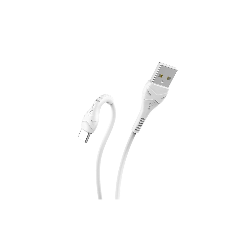 Дата кабель USB 2.0 AM to USB-C 1.0m 3A X37 white HOCO (6931474710512) Дата кабель USB 2.0 AM to USB-C 1.0m 3A X37 white HOCO (6931474710512)