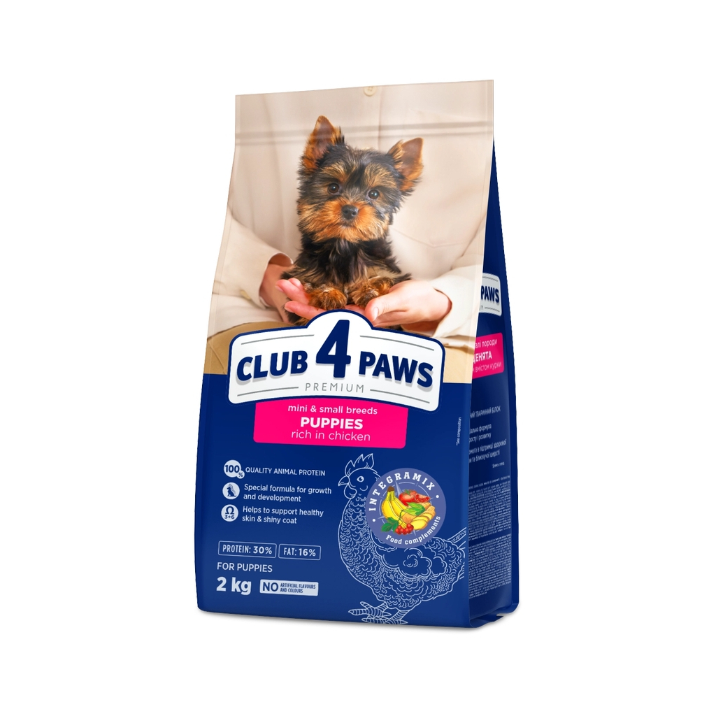 Сухий корм для собак Club 4 Paws Puppies Mini & Small Breeds Chicken 14 кг (4820269145733) Сухий корм для собак Club 4 Paws Puppies Mini & Small Breeds Chicken 14 кг (4820269145733)
