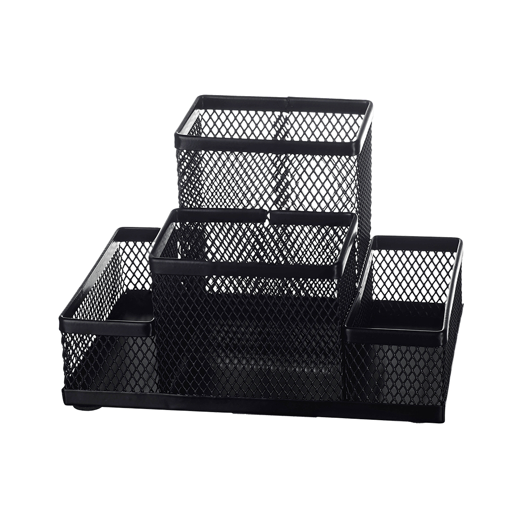 Підставка для дрібниць Buromax 154 x 103 x 100 мм, металева, чорна (BM.6246-01)