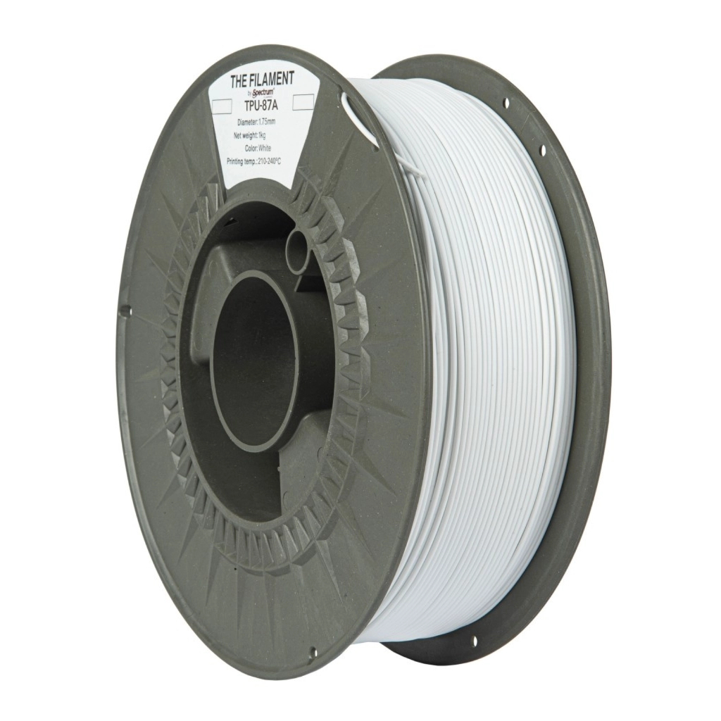 Пластик для 3D-принтера The Filament TPU-87A 1.75mm WHITE 1kg (TF-24127)
