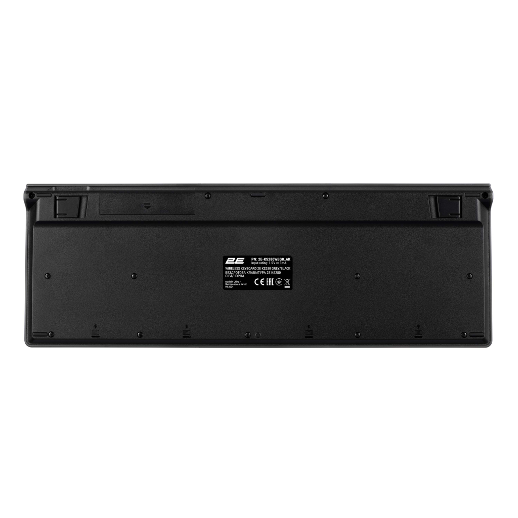 Клавіатура 2E KS280 Wireless Black/Gray (2E-KS280WBGR_AK) Клавіатура 2E KS280 Wireless Black/Gray (2E-KS280WBGR_AK)