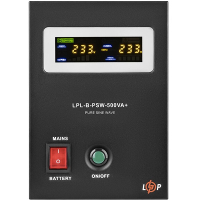 Пристрій безперебійного живлення LogicPower LPL-B-PSW-500VA+ ( 350W ) 12V (37709)